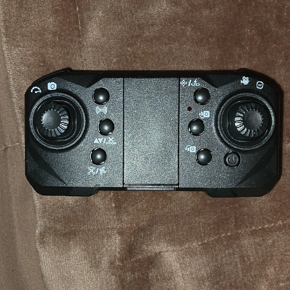 Orange Compact Foldable Drone with Remote Controller